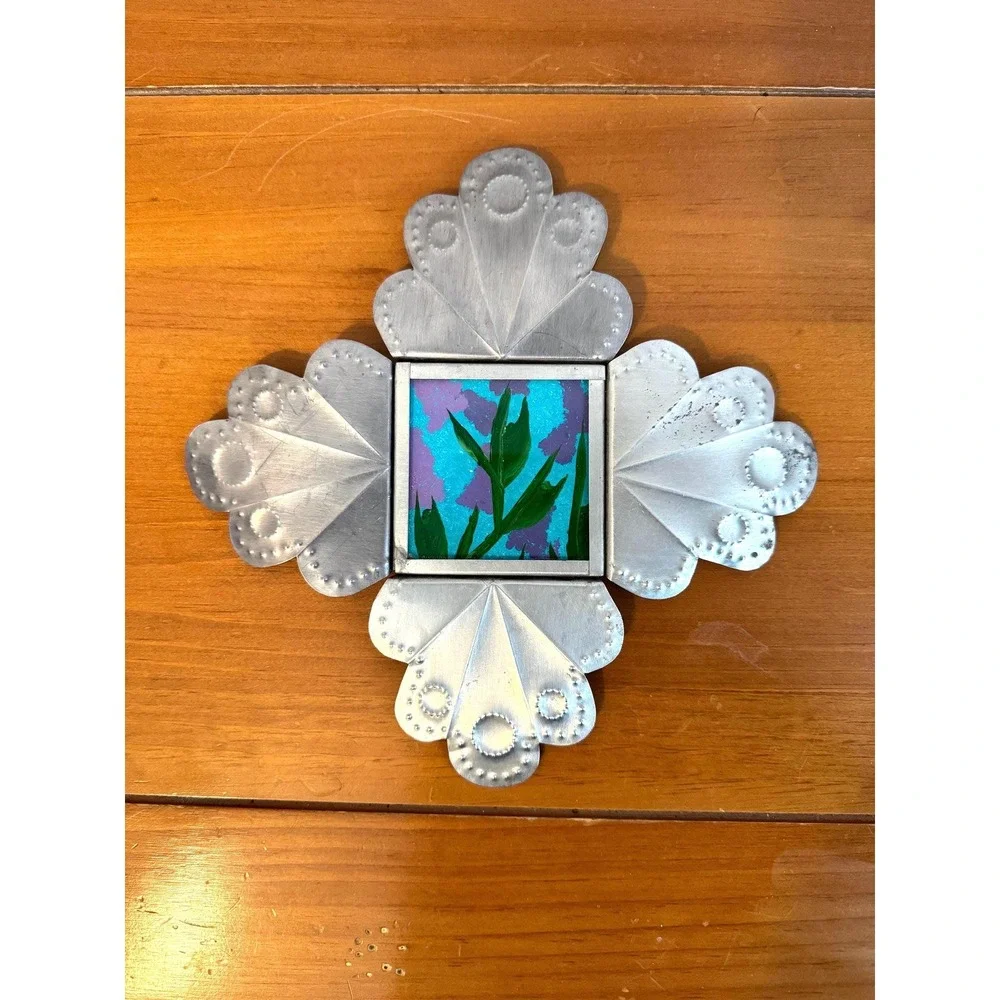 Stamped Metal Art Southwest Style Wall Decor-Signed by Artist